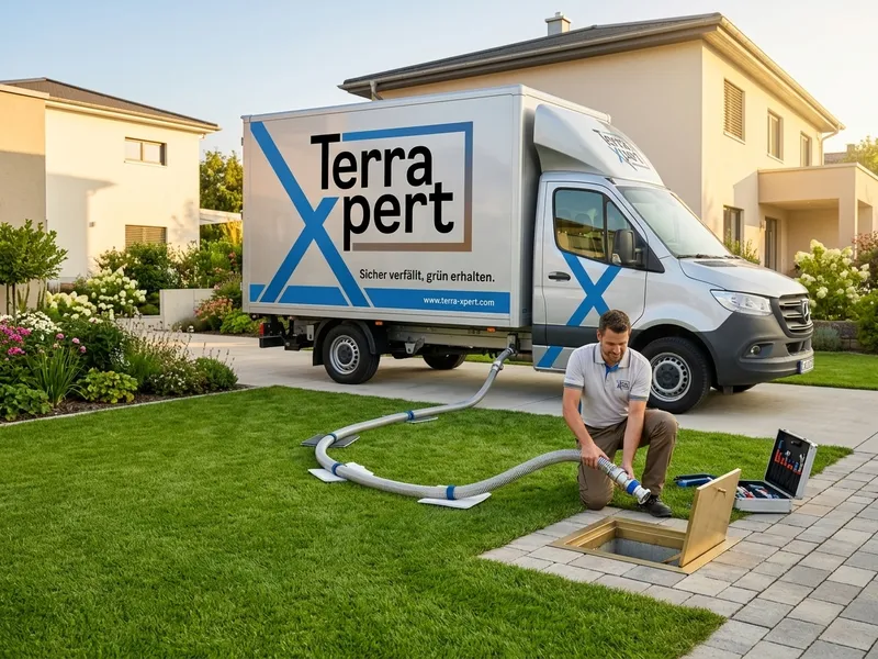 Stilllegung und Verfüllung eines Erdtanks im Garten